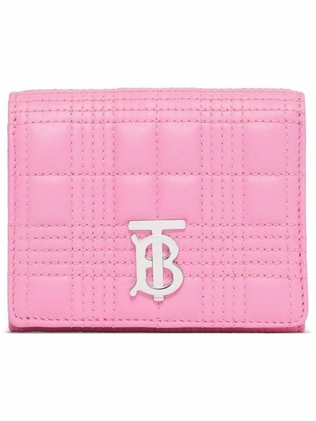 Lola Quilted Small Half Wallet Pink - BURBERRY - BALAAN 2