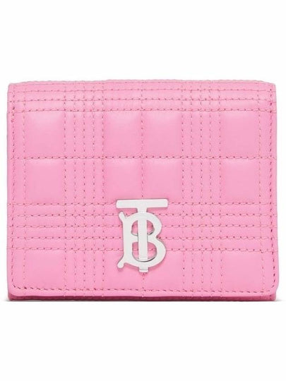 Lola Quilted Small Half Wallet Pink - BURBERRY - BALAAN 2