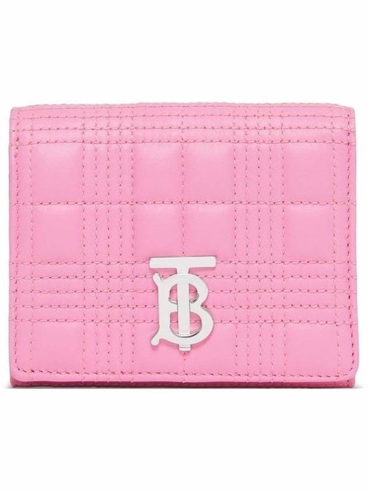 Lola Quilted Small Bicycle Wallet Pink - BURBERRY - BALAAN.