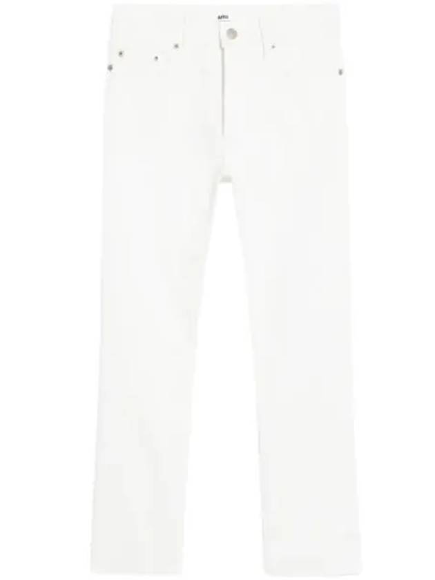 Pantalon Cropped Slim Fit Jeans White - AMI - BALAAN 2