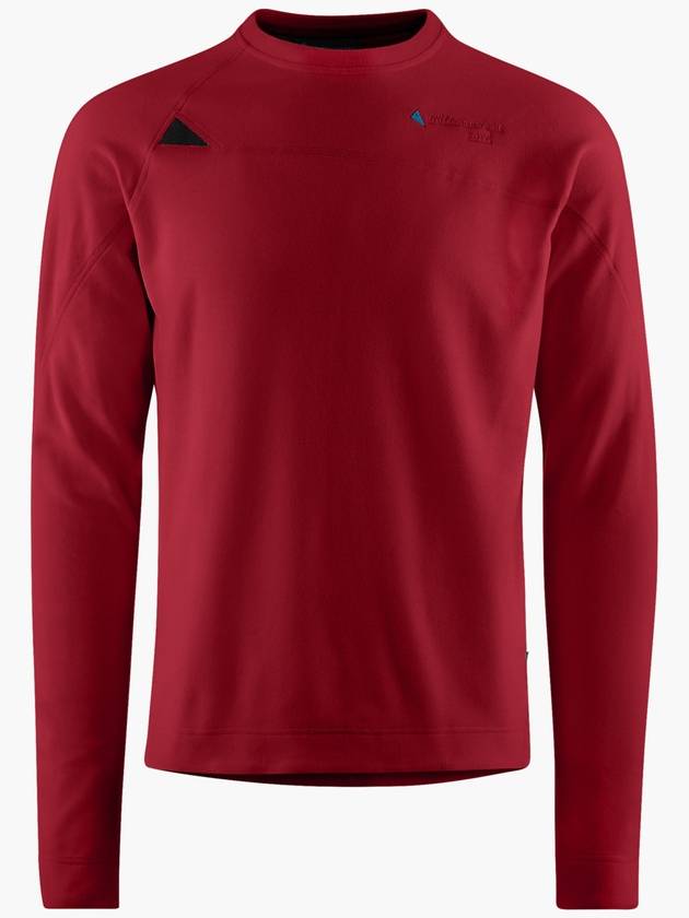 Men's Sigyn Crew Neck Long Sleeve T-Shirt Red - KLATTERMUSEN - BALAAN 2