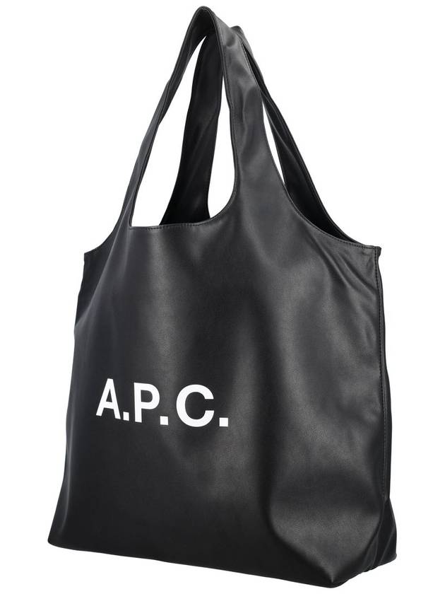 Ninon Logo Print Tote Bag Black - A.P.C. - BALAAN 4