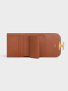 Triomphe Canvas Small Half Wallet Tan - CELINE - BALAAN 5