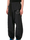 Anchor Embroidered Logo Twisted Track Pants Black - JW ANDERSON - BALAAN 4