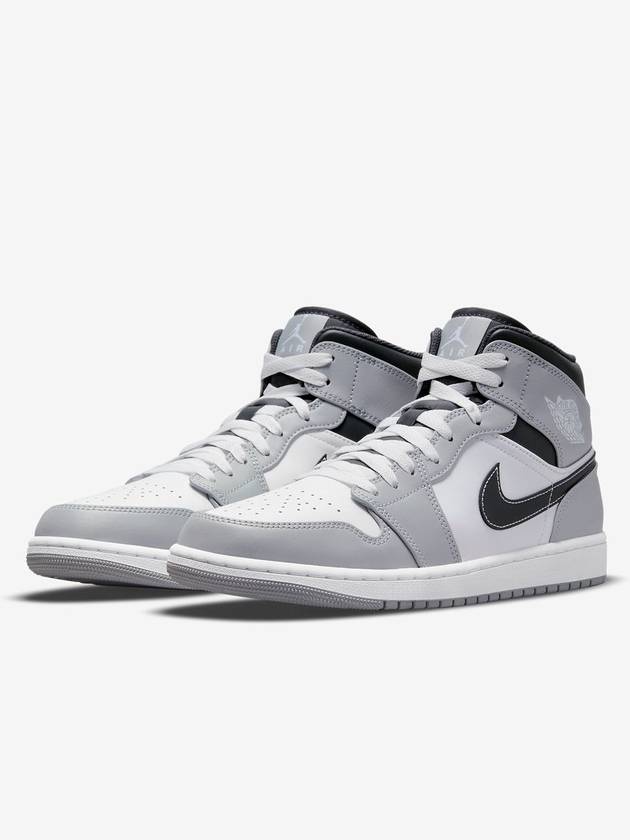 Jordan 1 Mid Light Smoke Gray Anthracite 554724 078 - NIKE - BALAAN 2