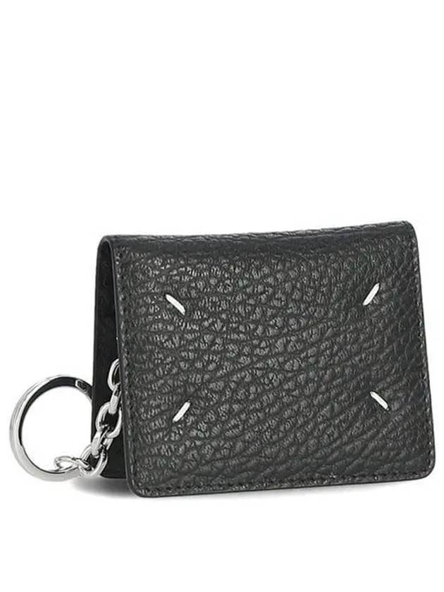 4 Stitch Keyring Card Wallet Black - MAISON MARGIELA - BALAAN 2