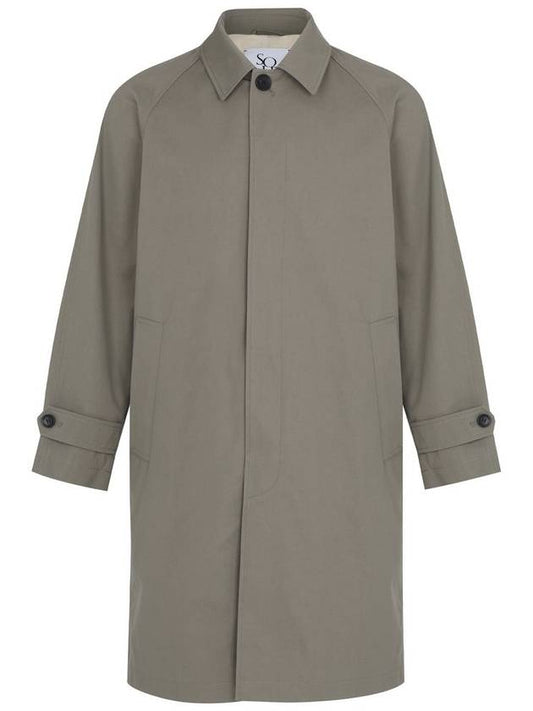 Balmacaan Trench Coat Light Khaki - SOLEW - BALAAN 1