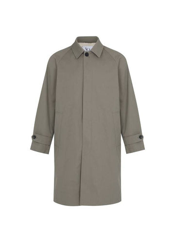 Balmacaan Trench Coat Light Khaki - SOLEW - BALAAN 1