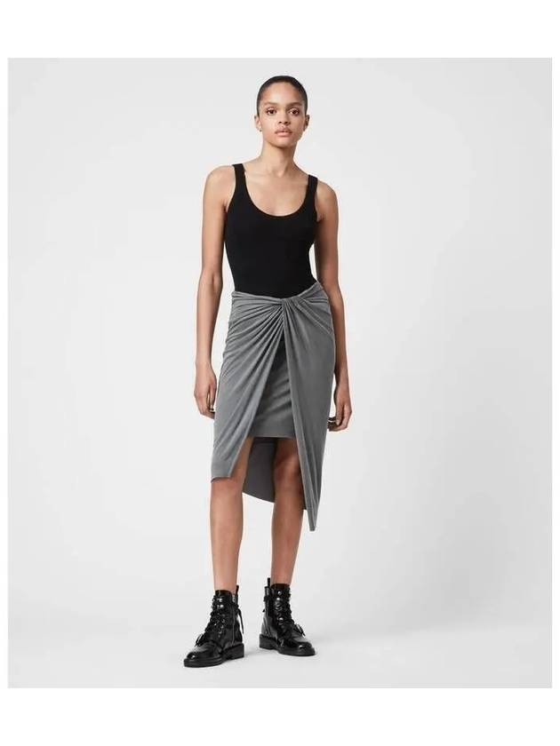 Sami Skirt WS056U 4091 Gray - ALLSAINTS - BALAAN 1