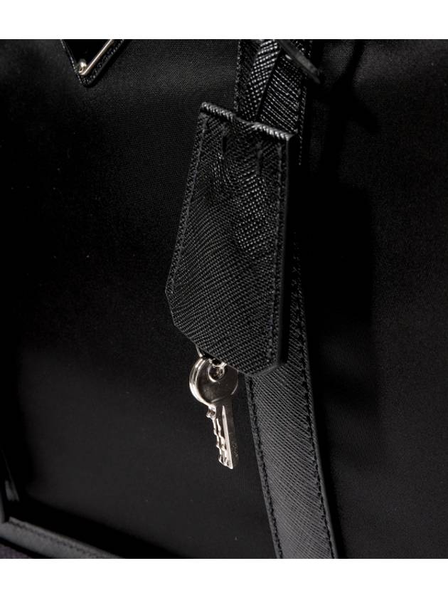 Re Nylon Saffiano Leather Duffel Bag Black - PRADA - BALAAN 8