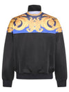 Men's Barocco Print Track Jacket Black - VERSACE - BALAAN 5