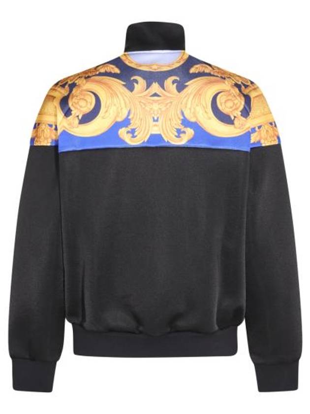 Men's Barocco Print Track Jacket Black - VERSACE - BALAAN 5