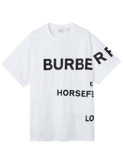 Horseferry Short Sleeve T-Shirt Black - BURBERRY - BALAAN 2