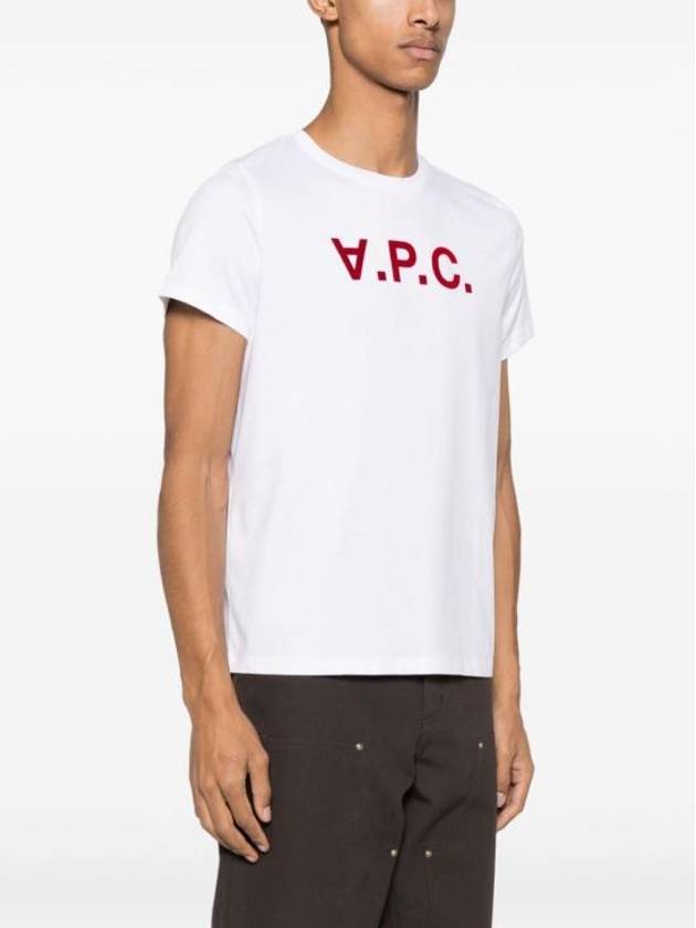 VPC Logo Organic Cotton Short Sleeve T-Shirt White - A.P.C. - BALAAN 3