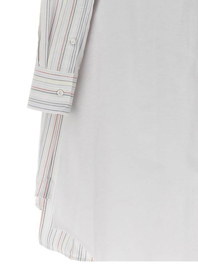 Pleated Back Striped Oxford Short Dress - THOM BROWNE - BALAAN 6