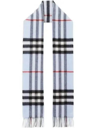 Check Cashmere Scarf Blue - BURBERRY - BALAAN 2