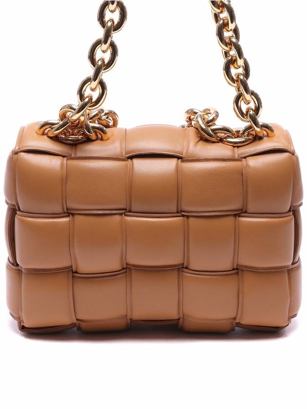 Cassette Lambskin Shoulder Bag Caramel - BOTTEGA VENETA - BALAAN 5