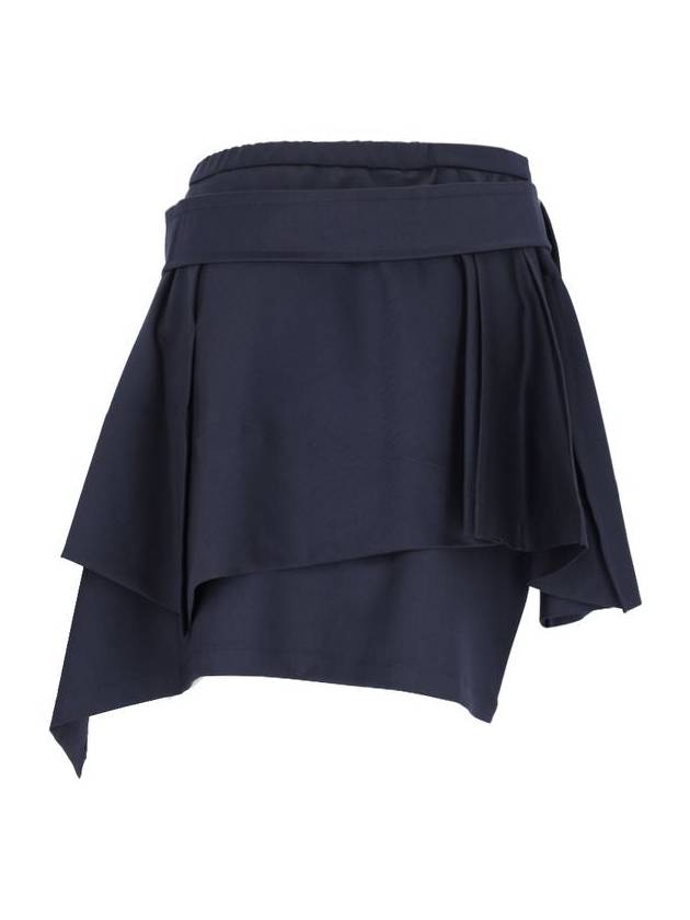 Women's Meghan Kilt A-line Skirt Blue - VIVIENNE WESTWOOD - BALAAN 3