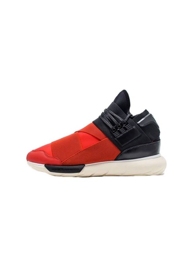 Qasa Low Top Sneakers Red - YOHJI YAMAMOTO - BALAAN 1