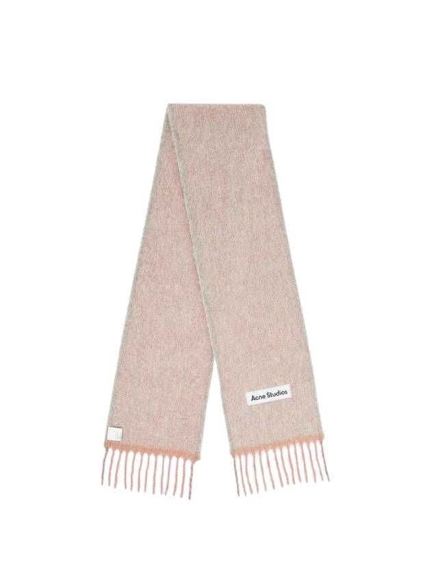 Mohair Wool Fringe Muffler Pink - ACNE STUDIOS - BALAAN 1