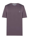 24 M0B138440 CSA11 logo short sleeve t shirt - BRUNELLO CUCINELLI - BALAAN 2