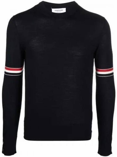 MKA412A RWB fine merino wool knit y101 4415 18460322 1004898 - THOM BROWNE - BALAAN 1