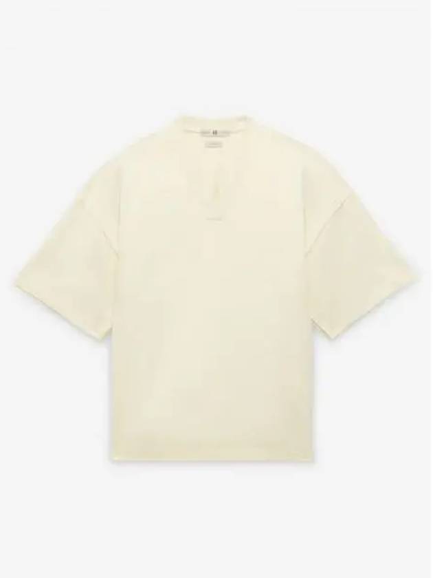 Men s Fog Athletic V neck T shirt Pale Yellow Domestic Product GM0024092793741 - ADIDAS - BALAAN 1