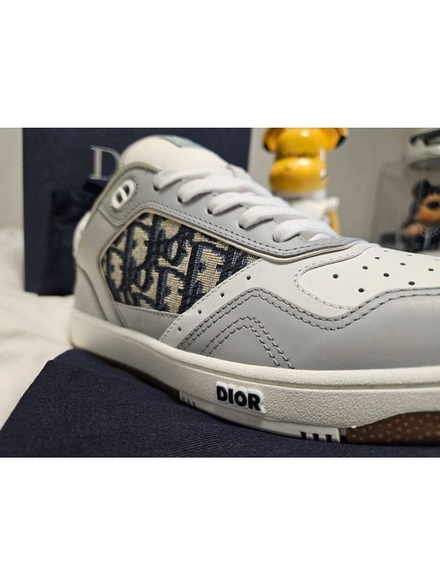 B27 Smooth Calfskin Low Top Sneakers Grey - DIOR - BALAAN 5