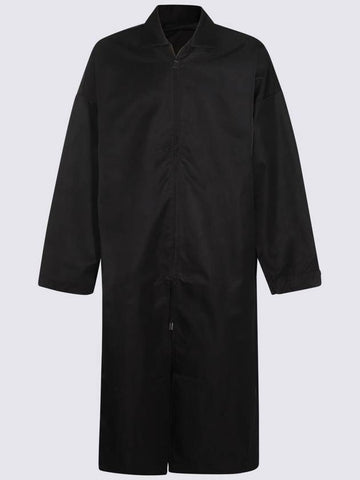 Fear Of God Essentials Black Nylon Trench Coat - FEAR OF GOD ESSENTIALS - BALAAN 1