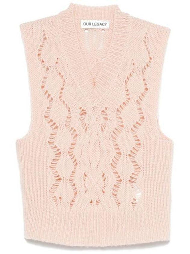 Cable Michigan Wool Sleeveless Pink - OUR LEGACY - BALAAN 1