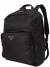 Triangle Logo Re-Nylon Backpack Black - PRADA - BALAAN 3