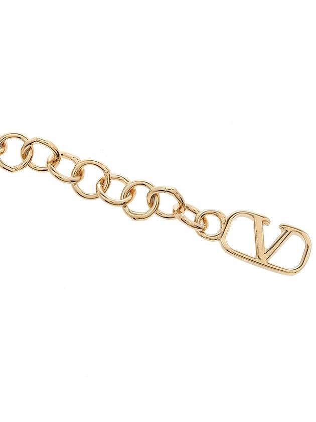 V logo signature metal bracelet gold - VALENTINO - BALAAN 9