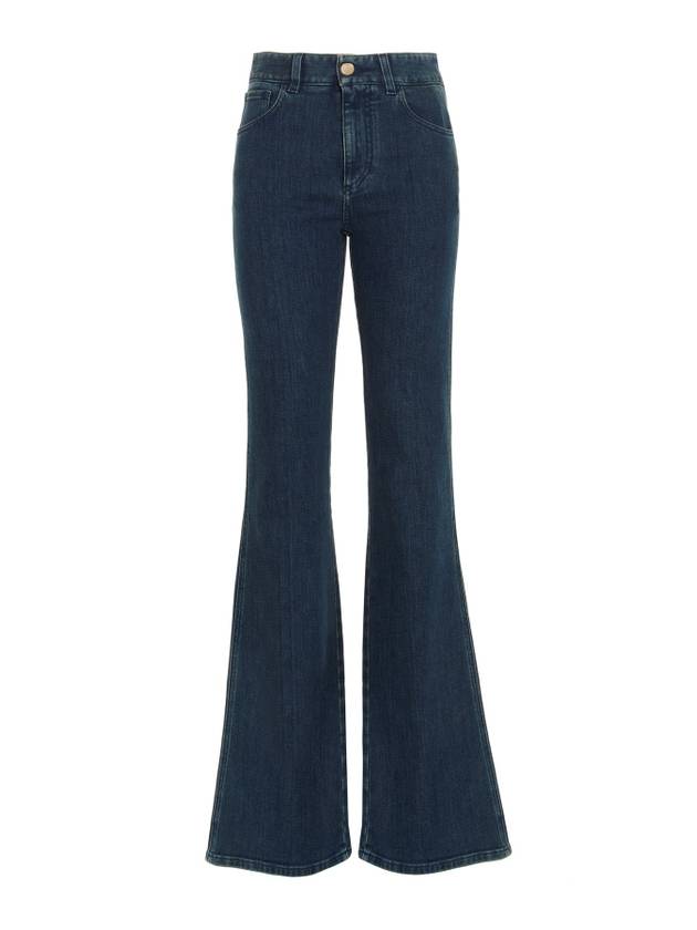 Denim Flare Jeans Dusky Blue - CHLOE - BALAAN 1