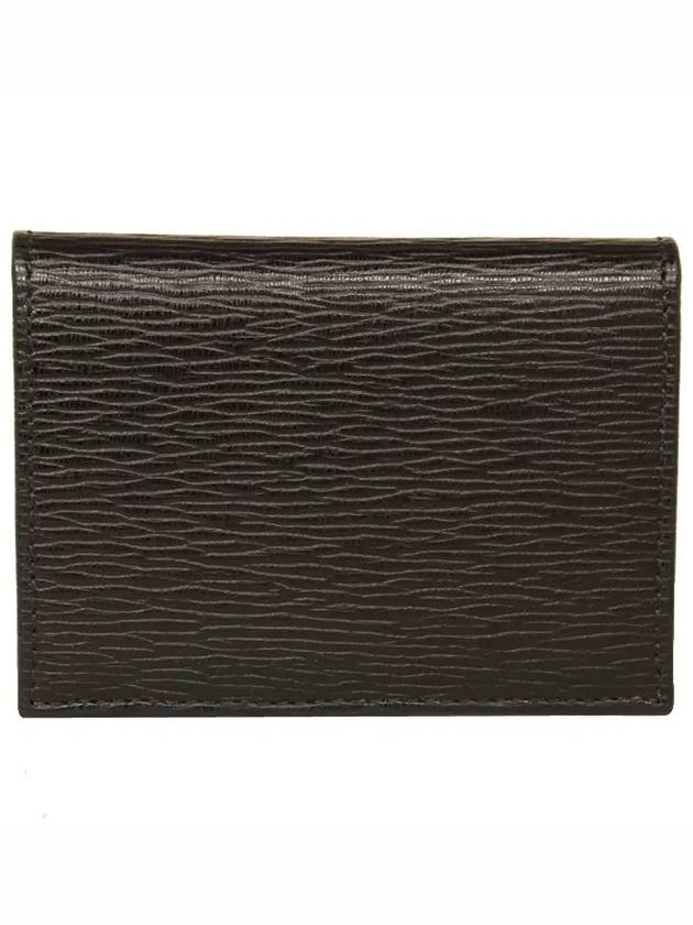 Salvatore Revival Gancini Bicolor Card Wallet Black - SALVATORE FERRAGAMO - BALAAN 3