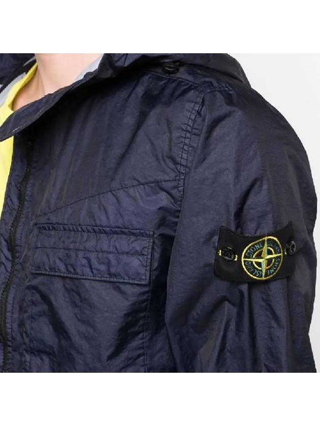 Waffen Patch Membrana Hooded Jacket Navy - STONE ISLAND - BALAAN 4