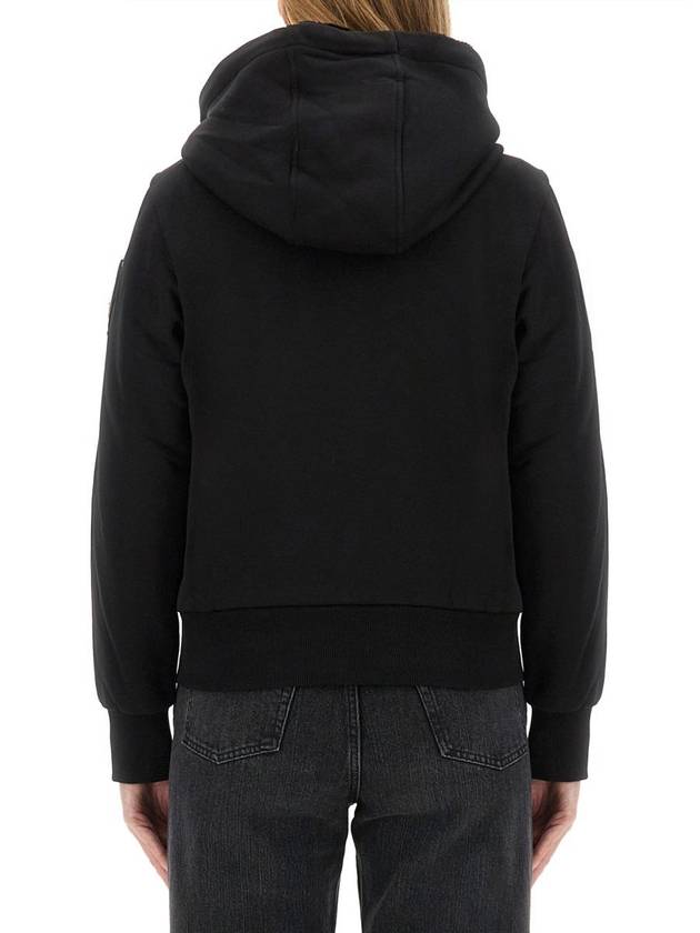 Classic Bunny Zip Up Hoodie Black - MOOSE KNUCKLES - BALAAN 5