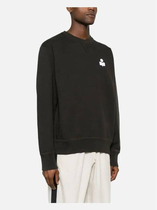 Mike Logo Cotton Sweatshirt Black - ISABEL MARANT - BALAAN 2