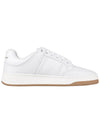 61 Cracked Leather Low Top Sneakers White - SAINT LAURENT - 5