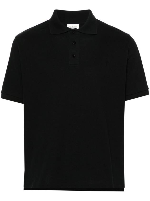 Saint Laurent  T-shirts and Polos Black - SAINT LAURENT - BALAAN 1