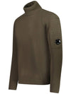 Lambswool GRS Knit Turtleneck Brown - CP COMPANY - BALAAN 4