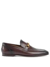 Jordaan Leather Loafers Brown Gold - GUCCI - BALAAN 2