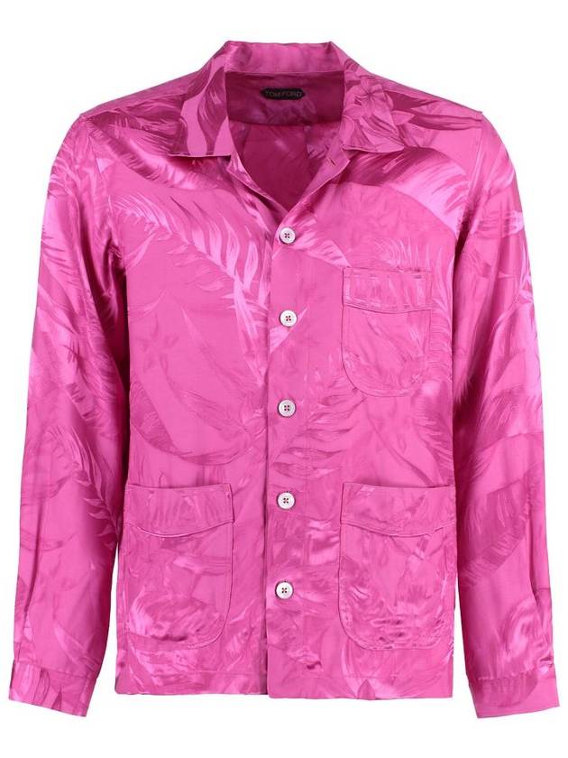 Long Sleeve Shirt HXH002FMV004S23 DP785 Fuchsia - TOM FORD - BALAAN 2