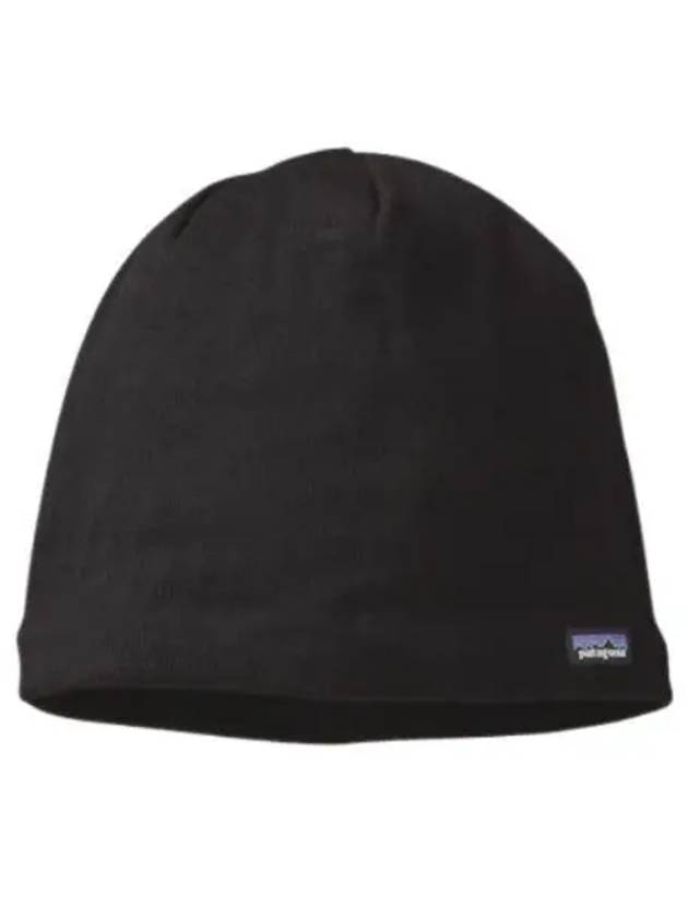 Logo Patch Beanie Black - PATAGONIA - BALAAN 2