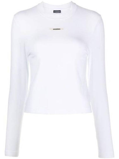 Le Gros Grain Manches Long Sleeve T-Shirt White - JACQUEMUS - BALAAN 2