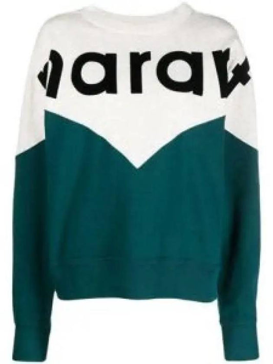 Houston Logo Sweatshirt Multicolor Teal SW0006FAA1M08E60TLFW23 968470 - ISABEL MARANT - BALAAN 1