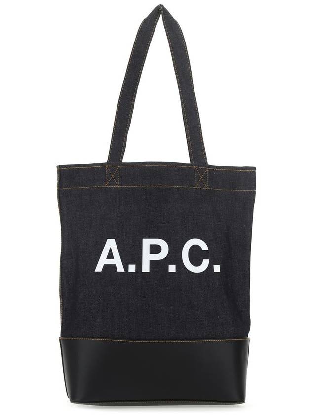 Logo Denim Axelle Tote Bag Navy - A.P.C. - BALAAN 2