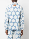 Floral Print Denim Jacket Blue - KENZO - BALAAN 8