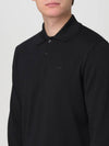 Jacob Logo Polo Knit Top Black - A.P.C. - BALAAN 4