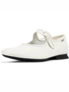 Casi Myra Leather Mary Jane Flat Shoes White - CAMPER - BALAAN 2