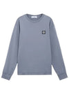 Chest Patch Long Sleeve T-Shirt Dark Blue - STONE ISLAND - BALAAN 2